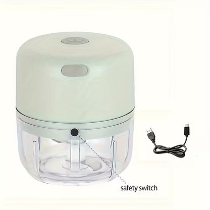 Mini Electric Garlic Chopper | USB Rechargeable | Garlic Ginger Vegetable Mincer
