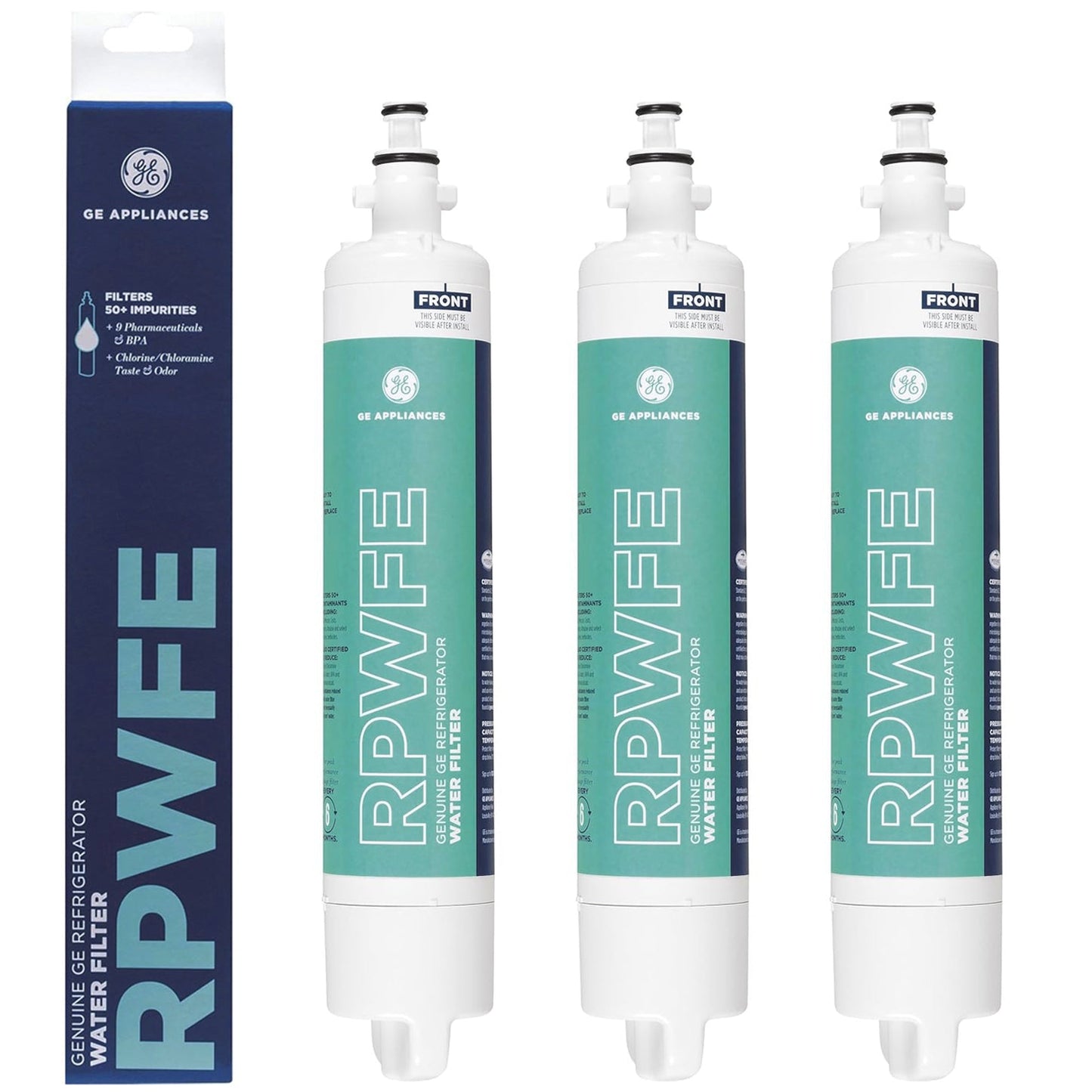GE RPWFE Refrigerator Water Filter, 300 gallons per filter change