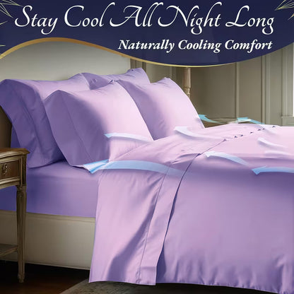 4-Piece Bamboo Cooling Bed Sheet Set