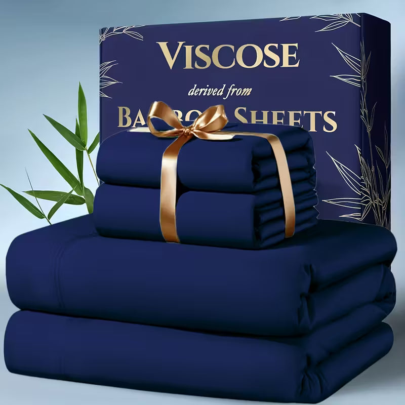 4-Piece Bamboo Cooling Bed Sheet Set